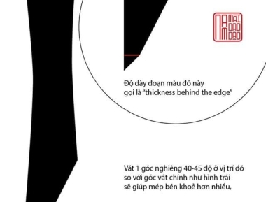 Hạ mép dao deba Nhật như thế nào là đúng?